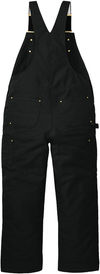 An image of a Custom Carhartt Short Firm Duck Insulated Bib Overalls in Black!