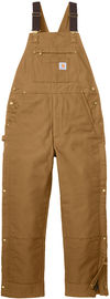 An image of a Custom Carhartt Short Firm Duck Insulated Bib Overalls in Carhartt Brown!