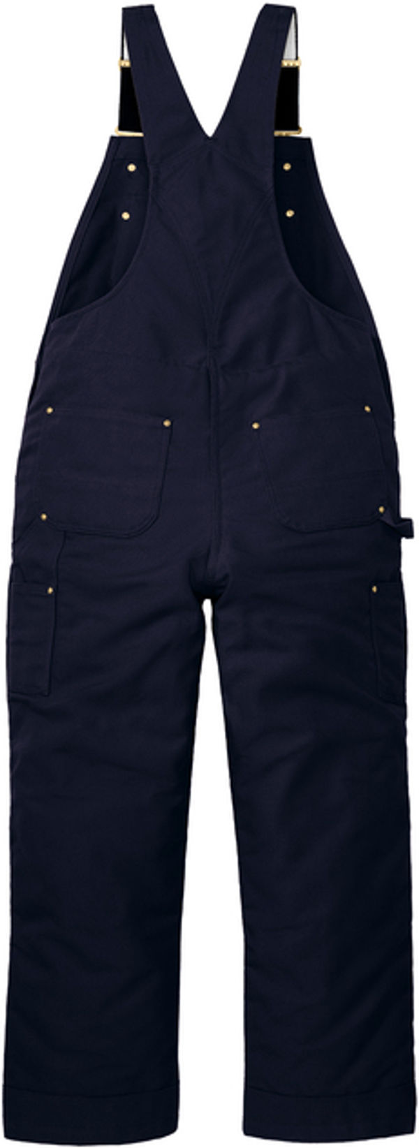 An image of a Custom Carhartt Short Firm Duck Insulated Bib Overalls in Dark Navy!