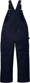 An image of a Custom Carhartt Short Firm Duck Insulated Bib Overalls in Dark Navy!