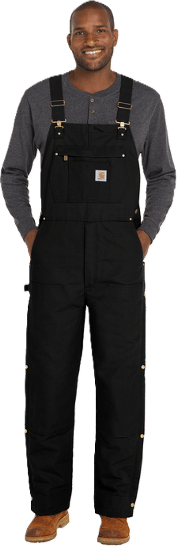 An image of a Custom Carhartt Short Firm Duck Insulated Bib Overalls!