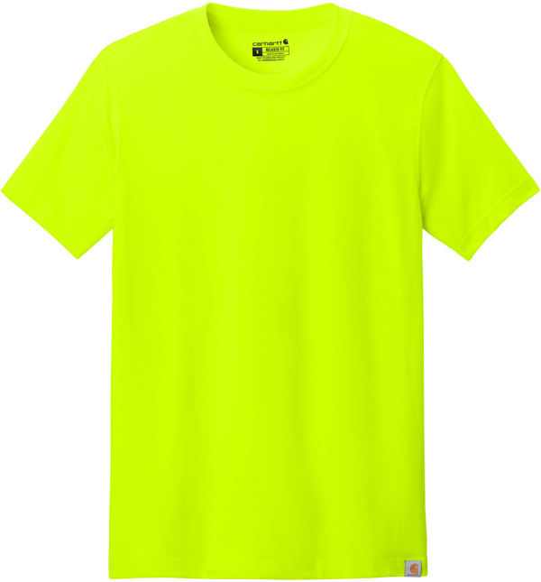 An image of a Custom Carhartt Short Sleeve T Shirt in Brite Lime!
