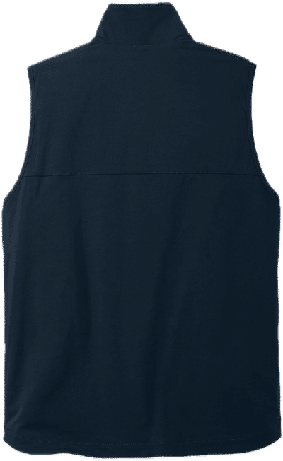 Am image of a Custom Carhartt Super Dux Soft Shell Vest in Navy!