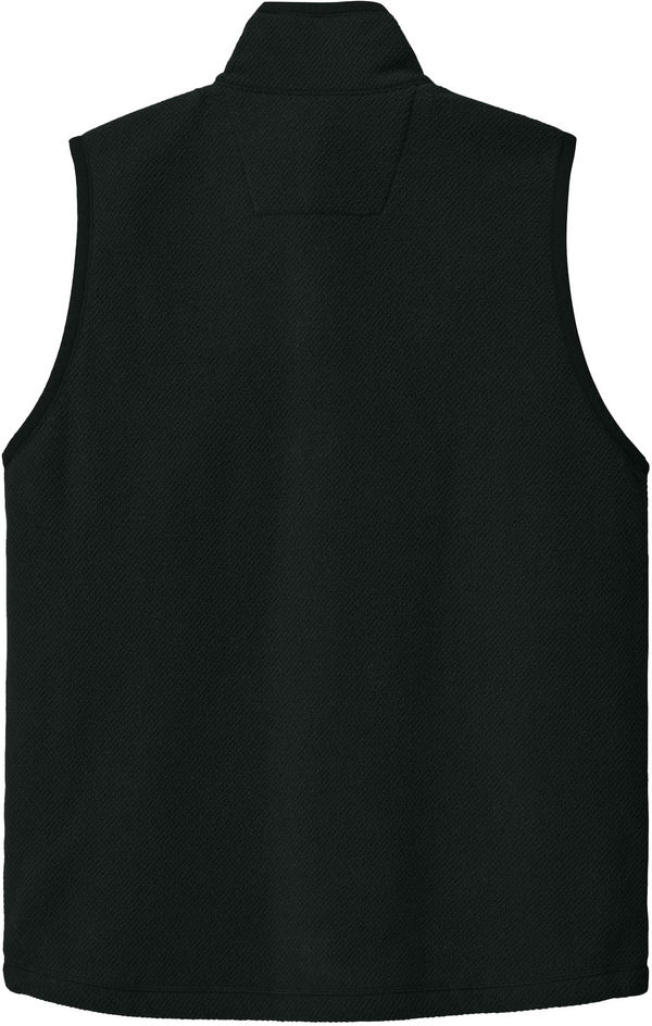 An image of a Custom Carhartt Textured Fleece Vest in Black!