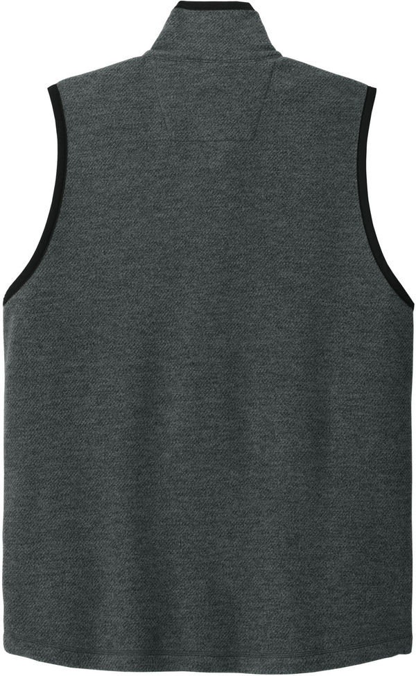 An image of a Custom Carhartt Textured Fleece Vest in Carbon Heather!