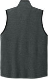 An image of a Custom Carhartt Textured Fleece Vest in Carbon Heather!