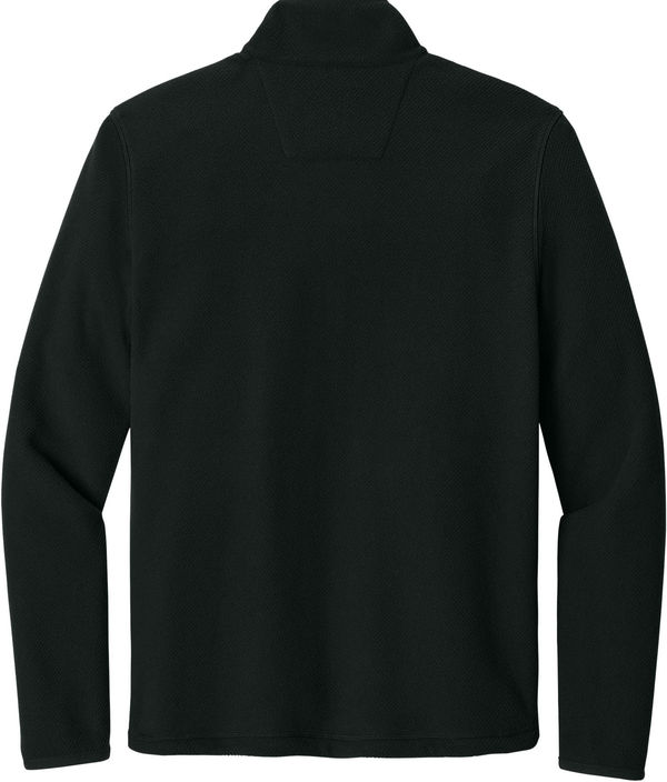 An image of a Custom Carhartt Textured Full Zip Fleece Jacket in Black!