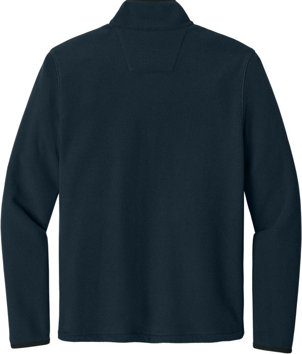 An image of a Custom Carhartt Textured Full Zip Fleece Jacket in Navy!