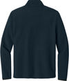 An image of a Custom Carhartt Textured Full Zip Fleece Jacket in Navy!
