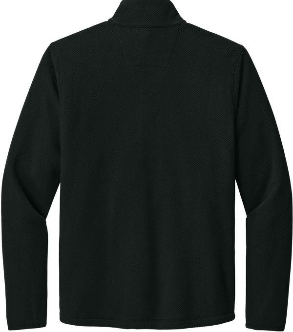 An image of a Custom Carhartt Textured One Half Zip Fleece Jacket in Black!