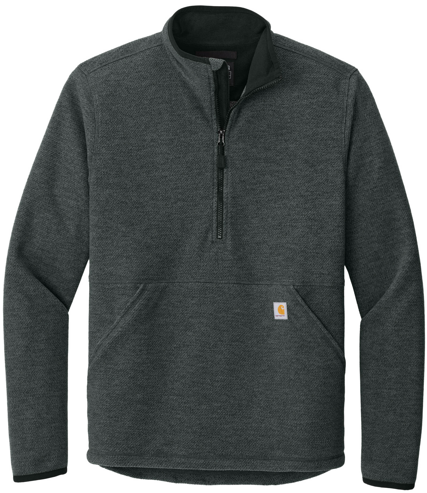 Carhartt Textured One Half Zip Fleece Jacket in Carbon Heather