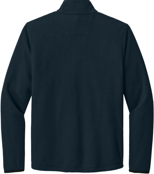An image of a Custom Carhartt Textured One Half Zip Fleece Jacket in Navy!