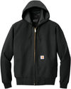 Am image of a Custom Carhartt Thermal Lined Duck Active Jacket in Black!