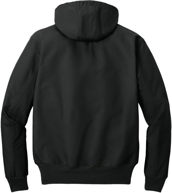 Am image of a Custom Carhartt Thermal Lined Duck Active Jacket in Black!