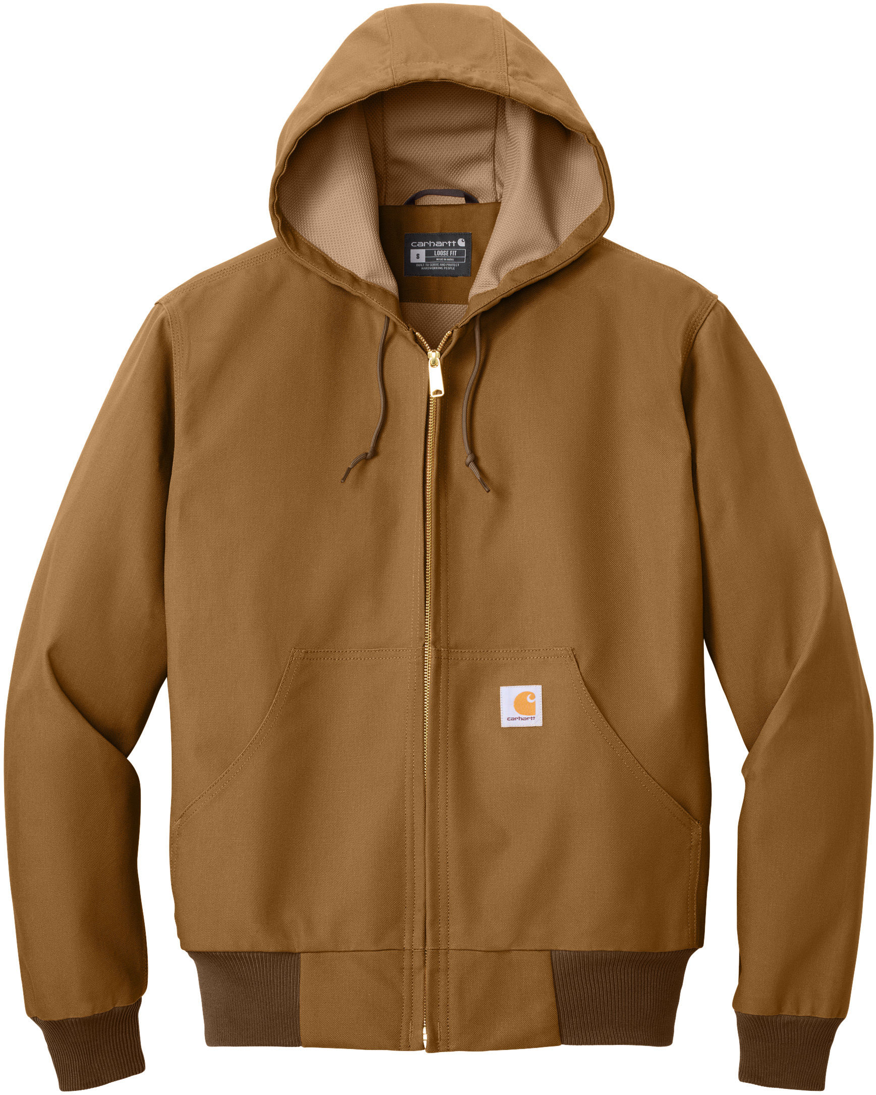 Carhartt Thermal Lined Duck Active Jacket in Carhartt Brown