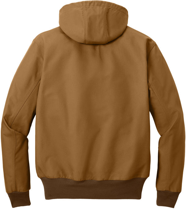 Am image of a Custom Carhartt Thermal Lined Duck Active Jacket in Carhartt Brown!