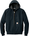 Am image of a Custom Carhartt Thermal Lined Duck Active Jacket in Dark Navy!