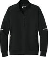 An image of a Custom Carhartt Womens FLD & RSCU One Half Zip Mid Layer in Black!
