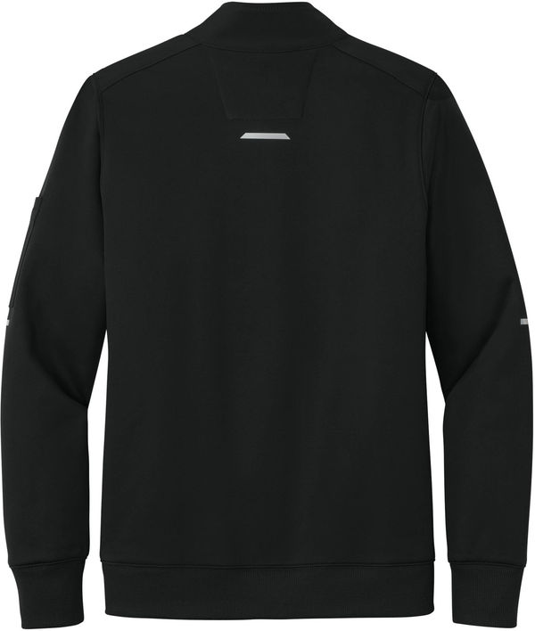 An image of a Custom Carhartt Womens FLD & RSCU One Half Zip Mid Layer in Black!