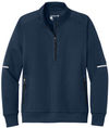 An image of a Custom Carhartt Womens FLD & RSCU One Half Zip Mid Layer in Dark Navy!