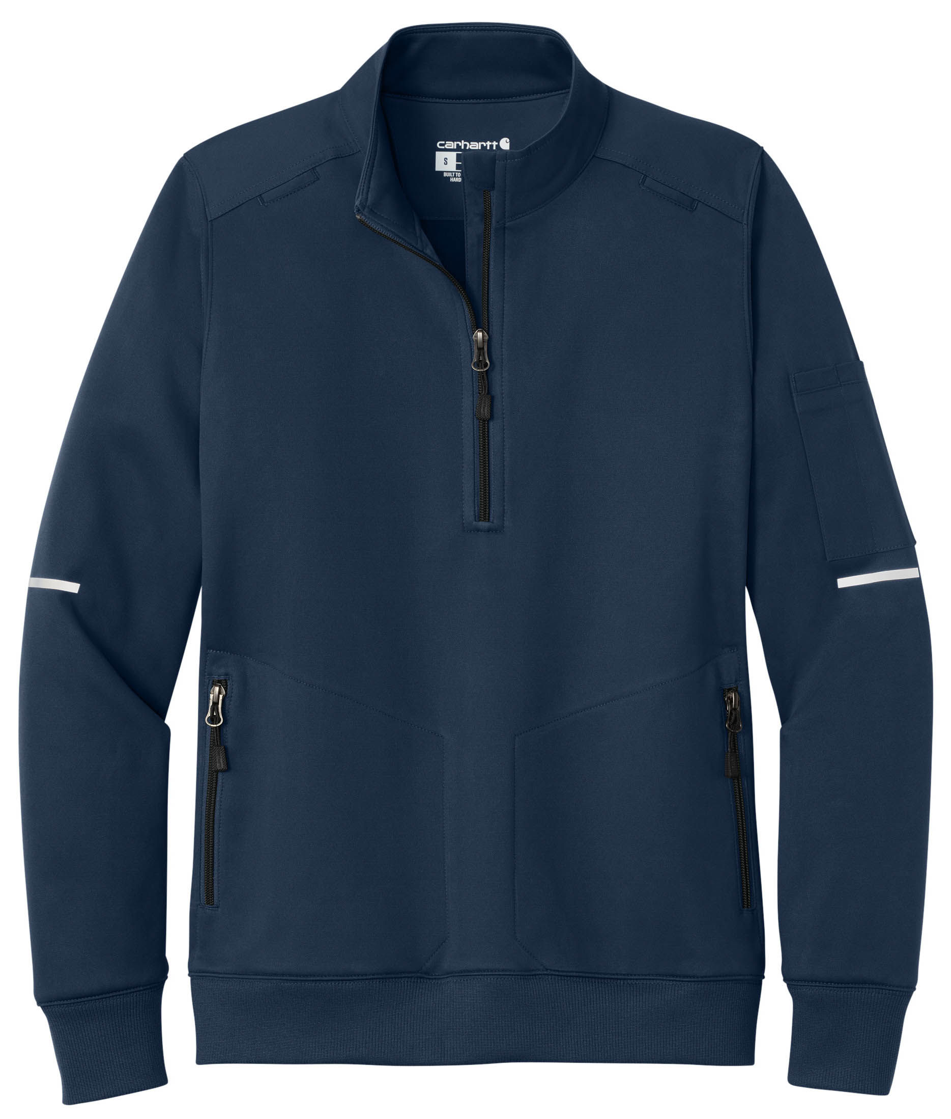 Carhartt Womens FLD & RSCU One Half Zip Mid Layer in Dark Navy