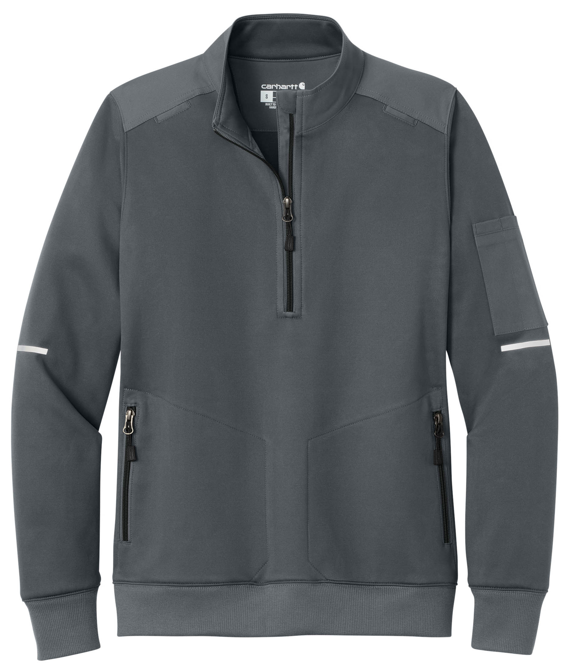 Carhartt Womens FLD & RSCU One Half Zip Mid Layer in Pewter