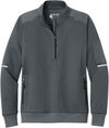 An image of a Custom Carhartt Womens FLD & RSCU One Half Zip Mid Layer in Pewter!