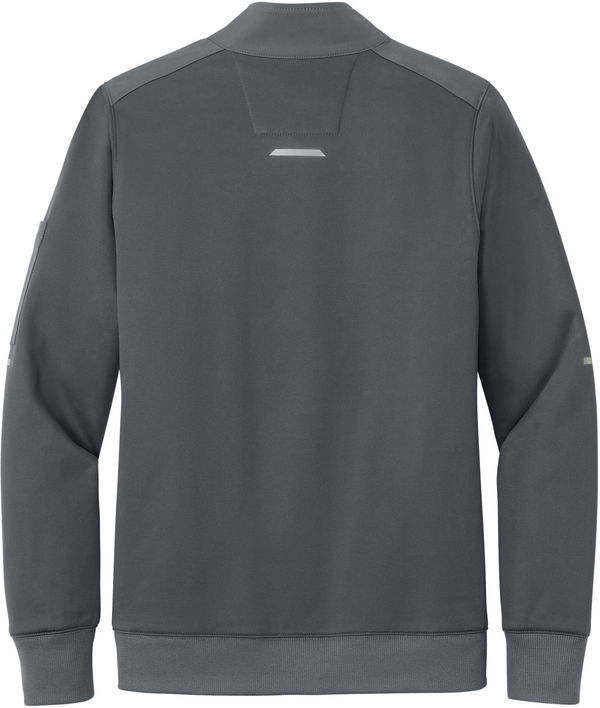 An image of a Custom Carhartt Womens FLD & RSCU One Half Zip Mid Layer in Pewter!