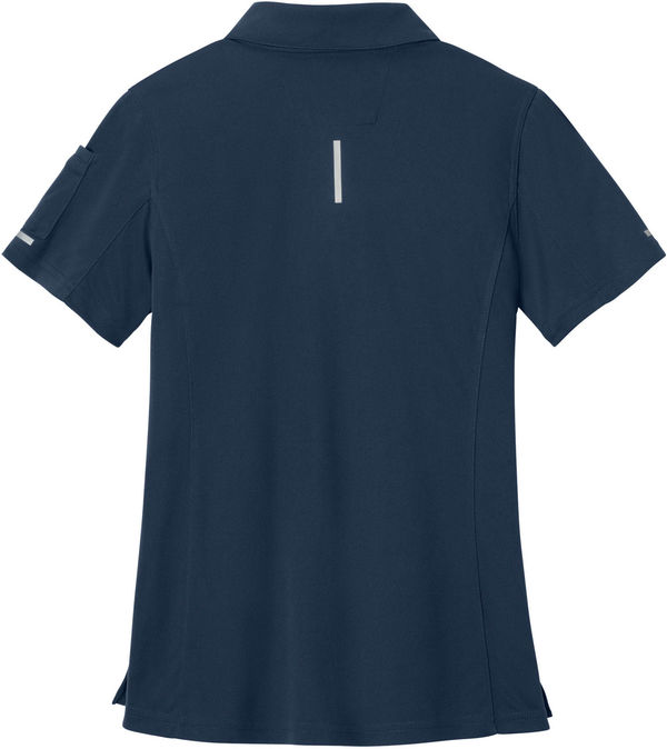 An image of a Custom Carhartt Womens FLD & RSCU Polo in Dark Navy!