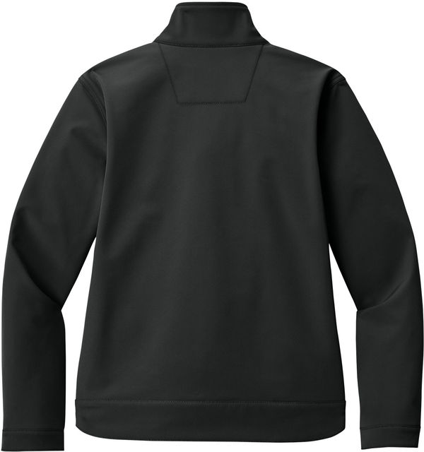 Am image of a Custom Carhartt Womens Rain Defender Soft Shell Jacket in Black!
