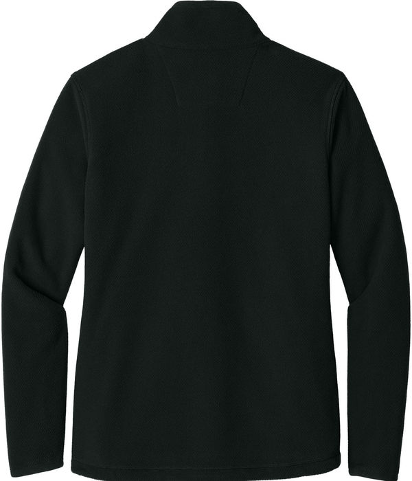 An image of a Custom Carhartt Womens Textured Full Zip Fleece Jacket in Black!