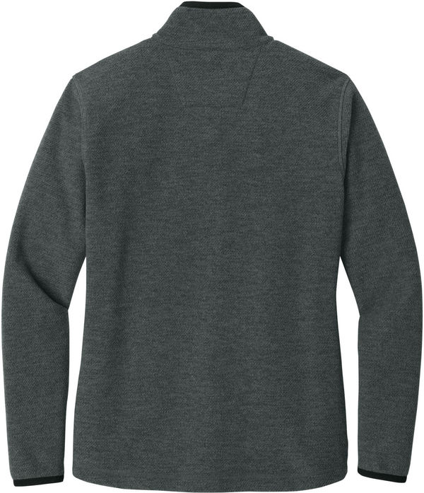An image of a Custom Carhartt Womens Textured Full Zip Fleece Jacket in Carbon Heather!