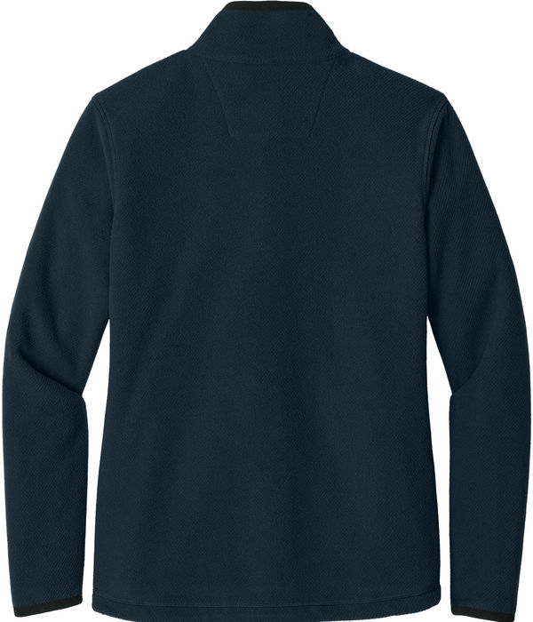 An image of a Custom Carhartt Womens Textured Full Zip Fleece Jacket in Navy!