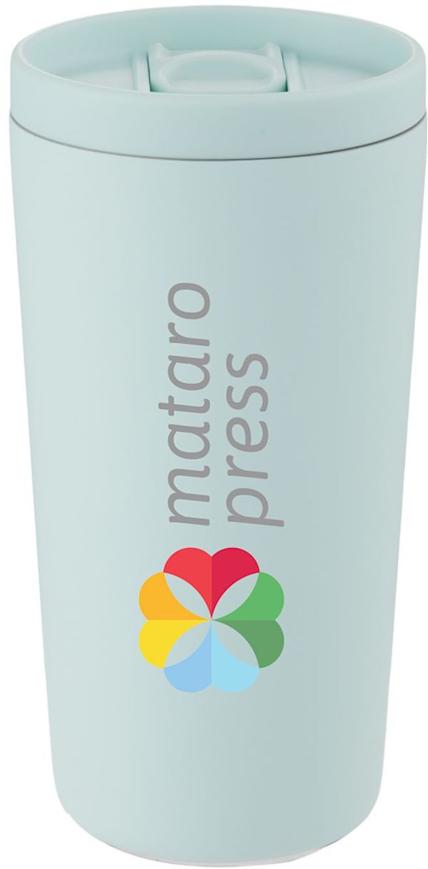 An image of a Custom Carissa 14 oz Vacuum Insulated Tumbler with Slide Lid!