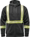 Am image of a Custom Stormtech Men's Omega Reflective Zip Hoody in Black!