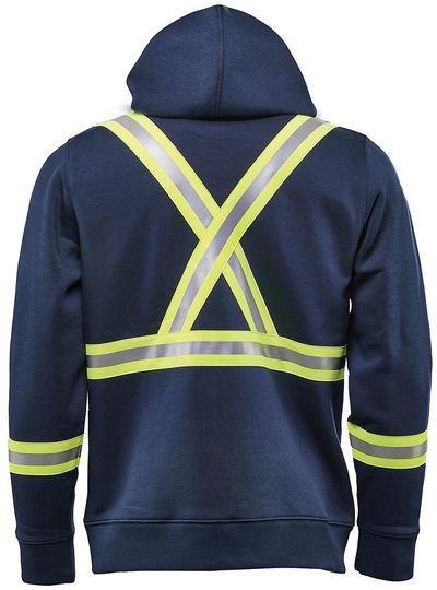 Am image of a Custom Stormtech Men's Omega Reflective Zip Hoody in Navy!