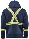 Am image of a Custom Stormtech Men's Omega Reflective Zip Hoody in Navy!