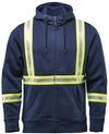 Am image of a Custom Stormtech Men's Omega Reflective Zip Hoody in Navy!