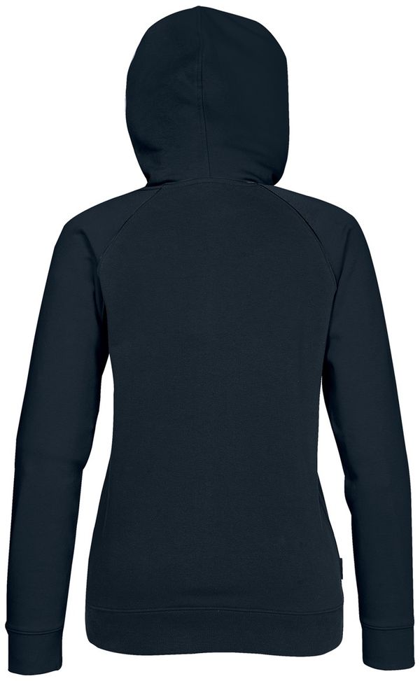 Am image of a Custom Stormtech Womens Omega Zip Hoody in NAVY!