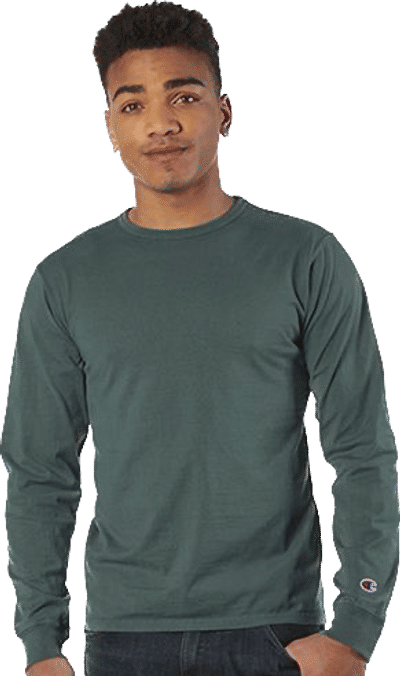 An image of a Custom Champion Adult Garment Dyed Long Sleeve Tee!