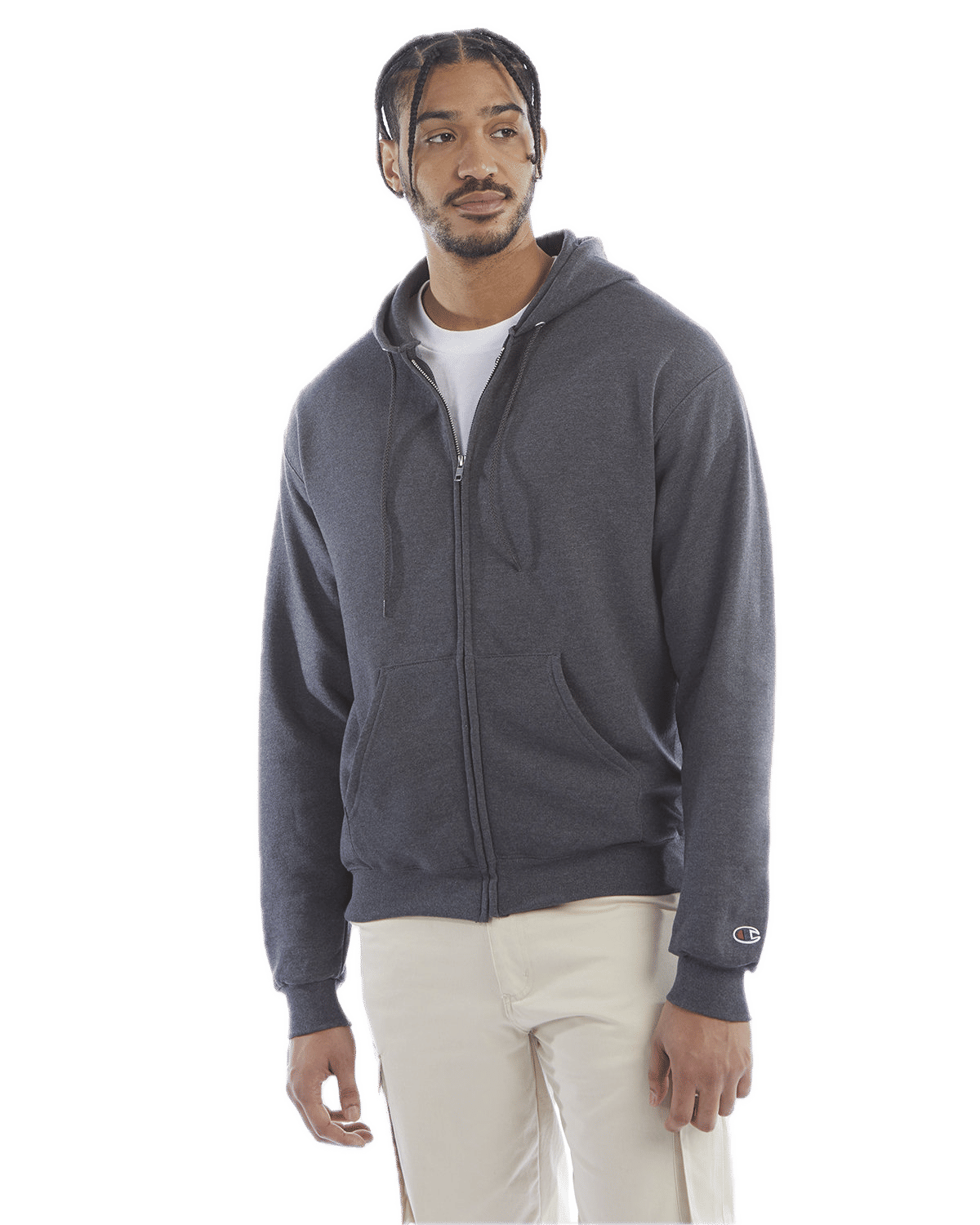 Champion Adult Powerblend® FullZip Hooded Sweatshirt
