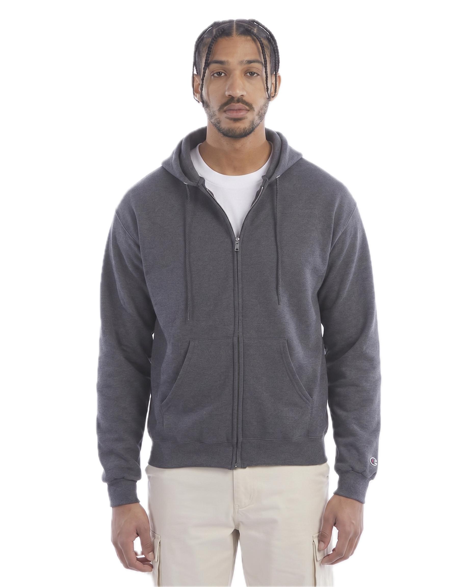 Champion Adult Powerblend® FullZip Hooded Sweatshirt