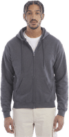 An image of a Custom Champion Adult Powerblend® FullZip Hooded Sweatshirt!