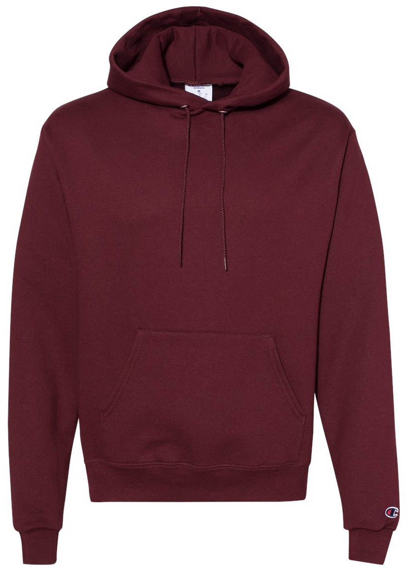 Champion Adult Powerblend® Hooded Sweatshirt in Maroon