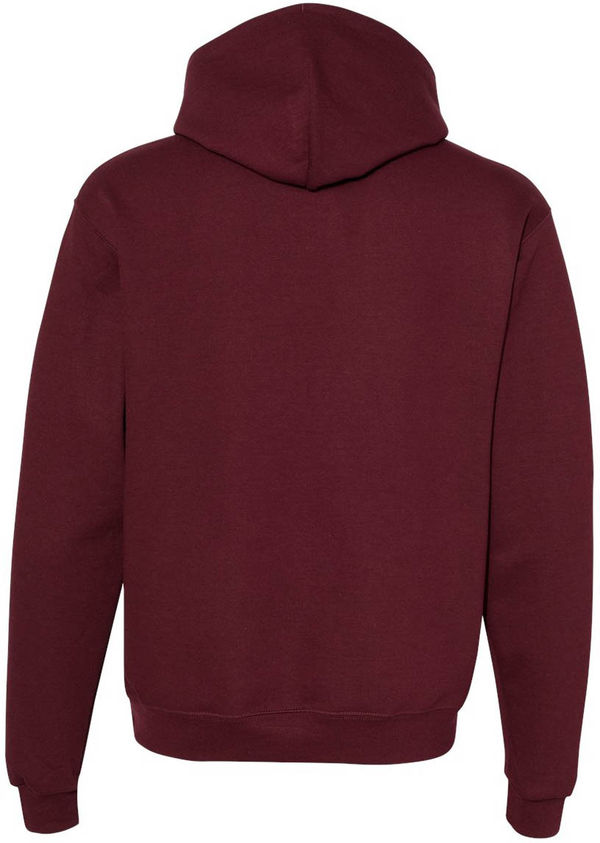 An image of a Custom Champion Adult Powerblend® Hooded Sweatshirt in Maroon!