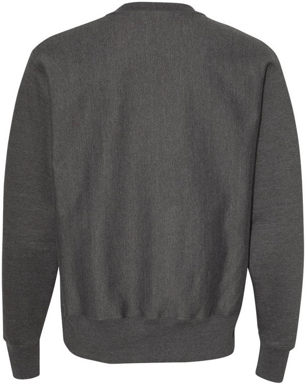 An image of a Custom Champion Adult Reverse Weave Fleece Crew in Charcoal Heather!