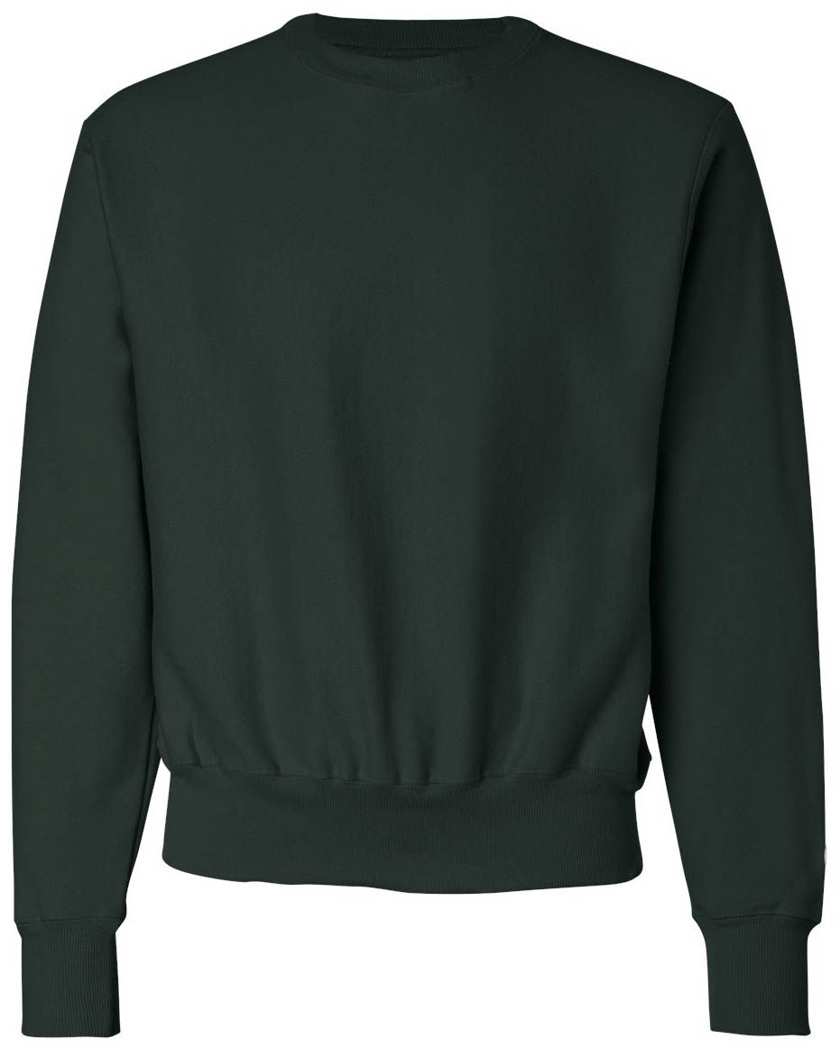 Champion Adult Reverse Weave Fleece Crew in Dark Green