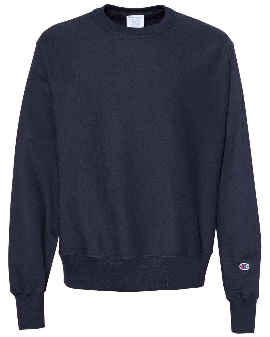 Champion Adult Reverse Weave Fleece Crew in Navy