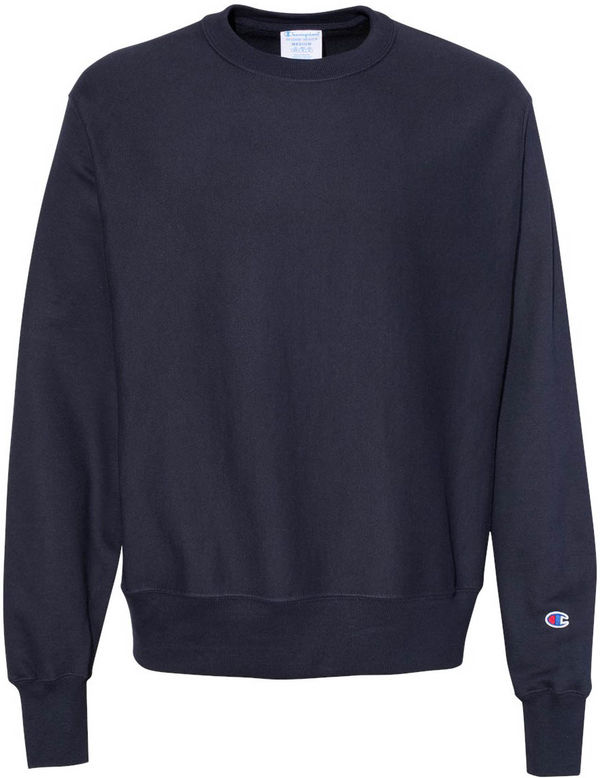 An image of a Custom Champion Adult Reverse Weave Fleece Crew in Navy!