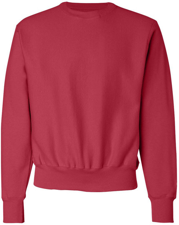 An image of a Custom Champion Adult Reverse Weave Fleece Crew in Scarlet!